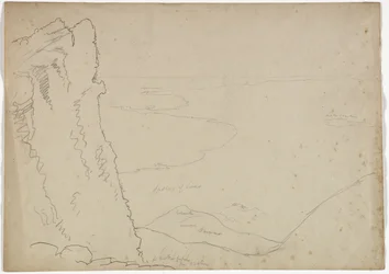 Blick nach Süden vom Ätna, Sizilien, 1842